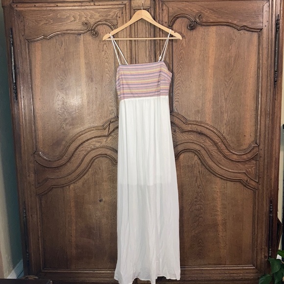 Flying Tomato Dresses & Skirts - Flying Tomato Embroidered Cream Maxi Dress